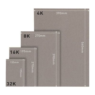 고밀도 이중 면 회색 카드 보드 2mm 3mm 5mm 회색 듀플렉스 보드 종이